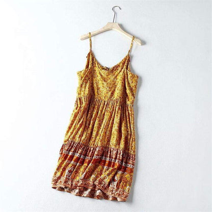 Catalina Mini Dress in Yellow