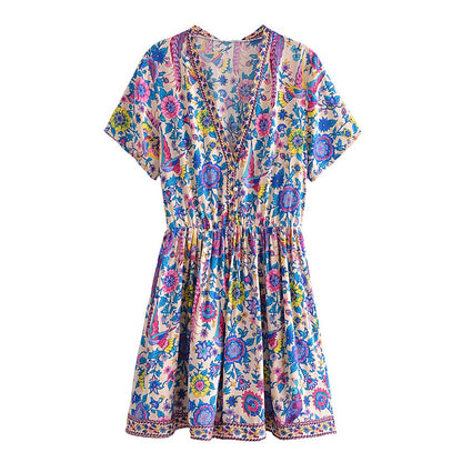 Chamomile Lovebird Mini Dress