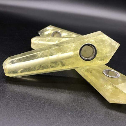 Citrine Crystal Pipe