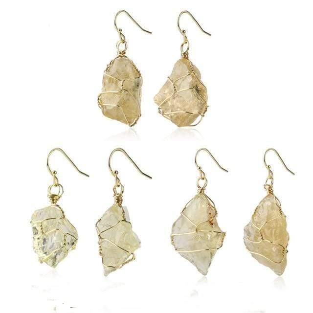 Natural Stone Irregular Shaped Earrings