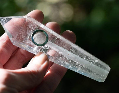 Clear Quartz Crystal Pipe