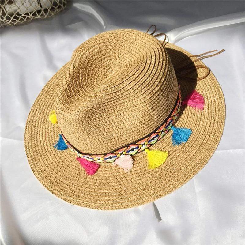 Colored Tassels Straw Hat