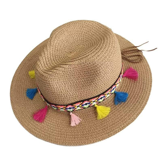 Colored Tassels Straw Hat