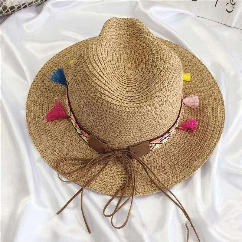 Colored Tassels Straw Hat