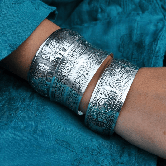 Tibetan Silver Boho Cuff