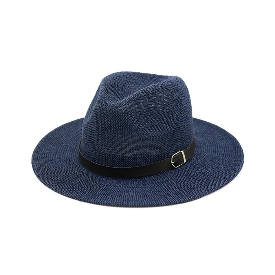 Black Belted Panama Hat