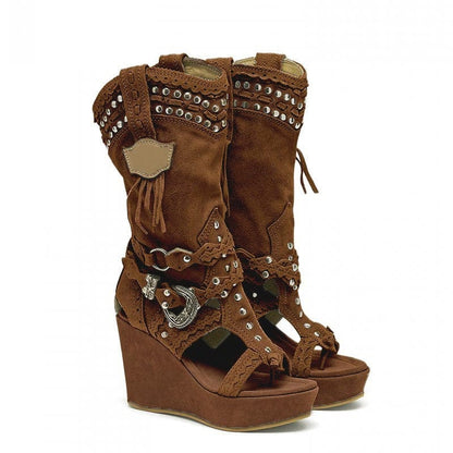 Solielle Cowgirl Wedges