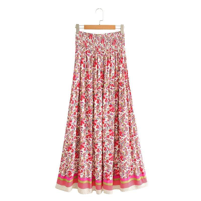 Daru High Waist Floral Skirt