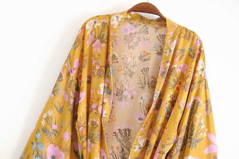 Desert Bloom Boho Kimono