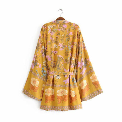 Desert Bloom Boho Kimono