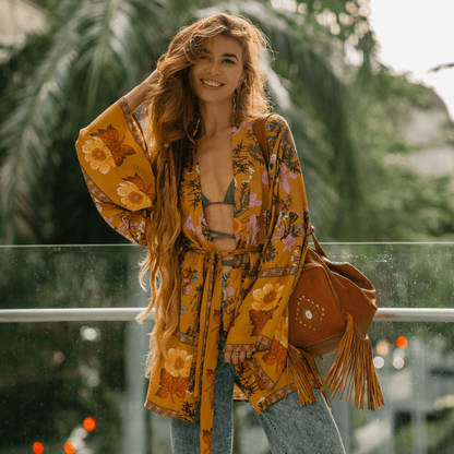 Desert Bloom Boho Kimono