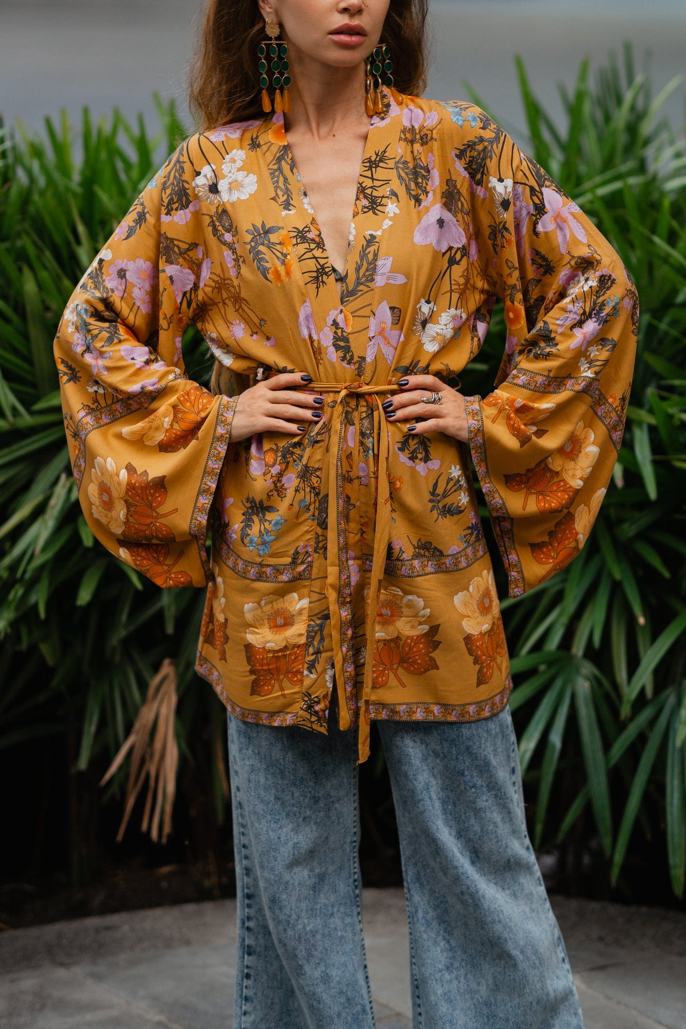 Desert Bloom Boho Kimono