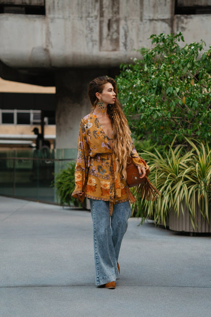 Desert Bloom Boho Kimono