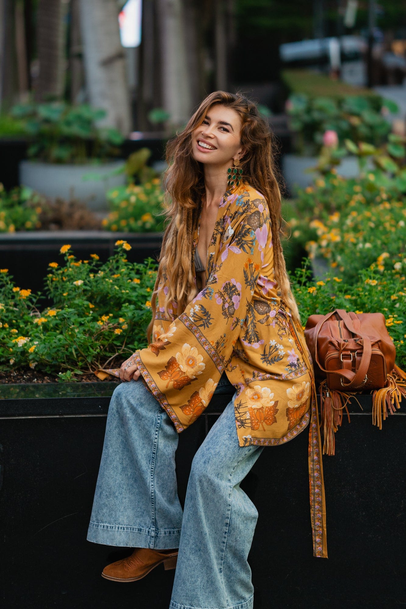 Desert Bloom Boho Kimono