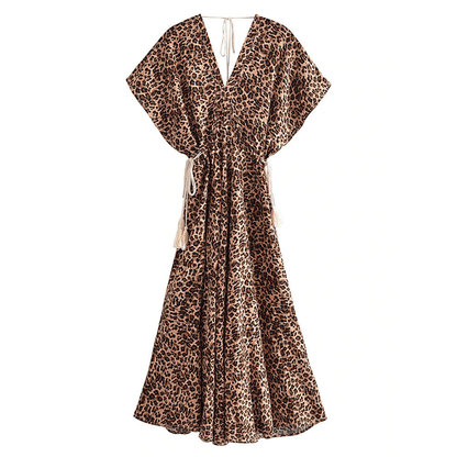 Devi Leopard Maxi Dress