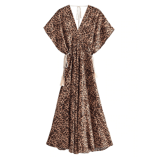 Devi Leopard Maxi Dress