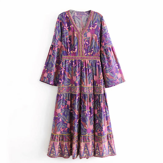 Dharma Maxi Dress in Purple