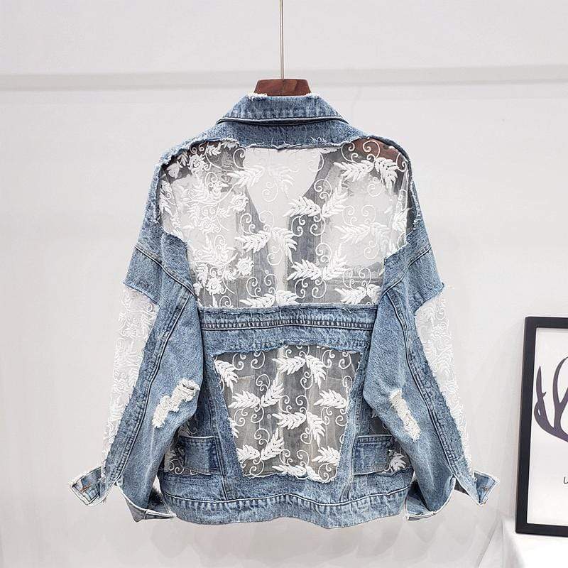 Dike Lace Denim Jacket