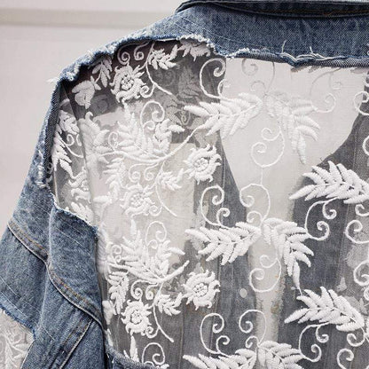 Dike Lace Denim Jacket