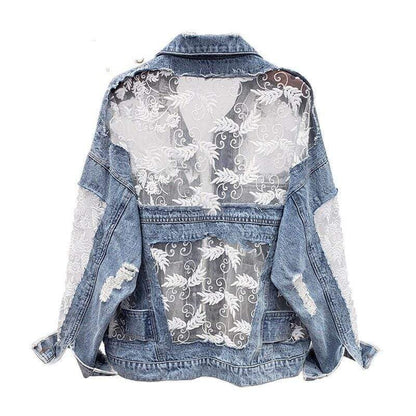 Dike Lace Denim Jacket