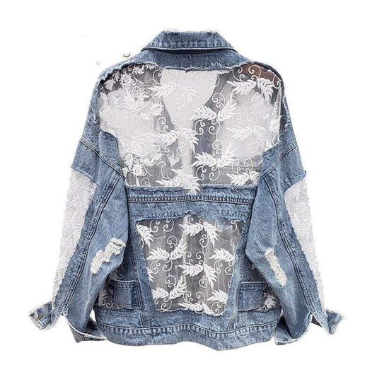 Dike Lace Denim Jacket