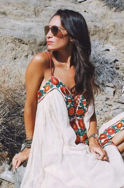 Embroidered Womens Maxi