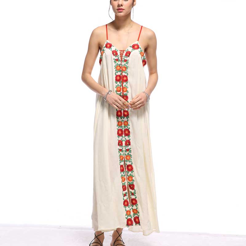 Embroidered Womens Maxi