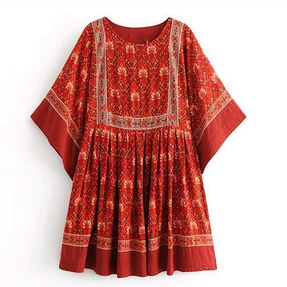 Hannah Boho Tunic Mini Dress