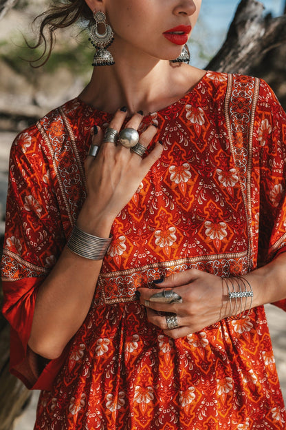 Hannah Boho Tunic Mini Dress