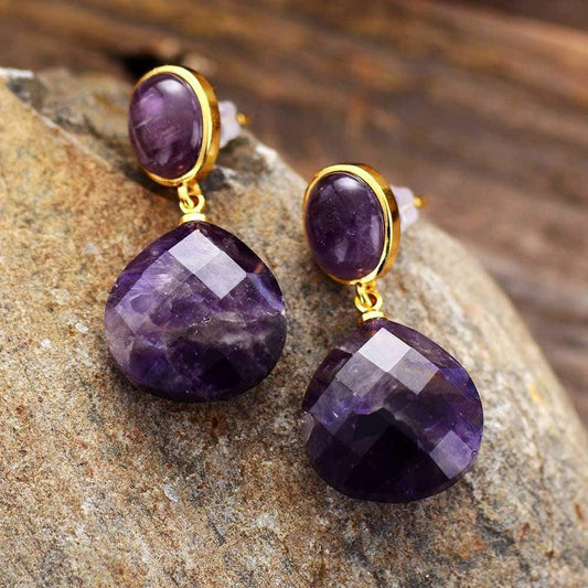 Amethyst Drop Earrings