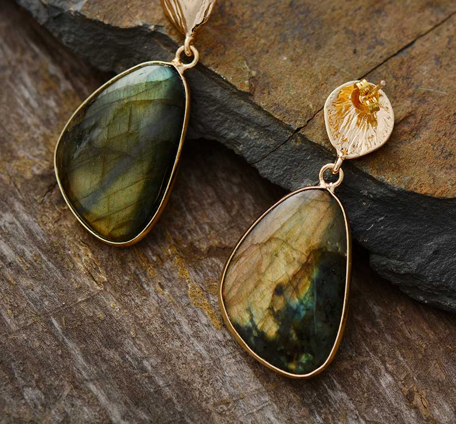 Labradorite Drop Earrings