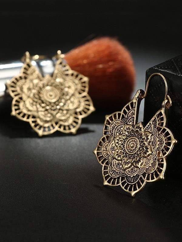 Mandala Drop Earrings