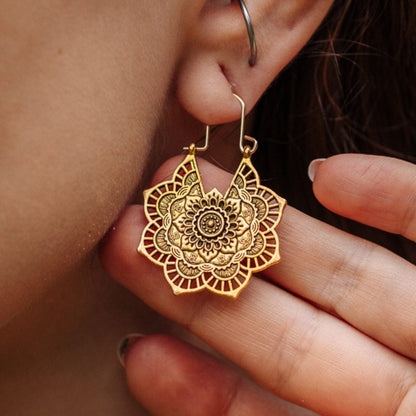 Mandala Drop Earrings