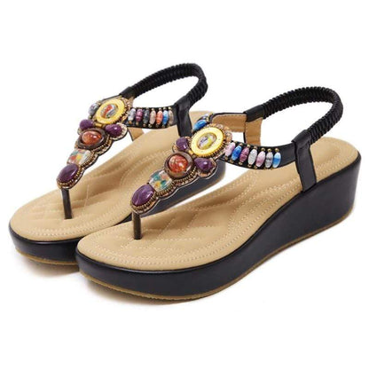 Eden Colorful Wedges Sandals