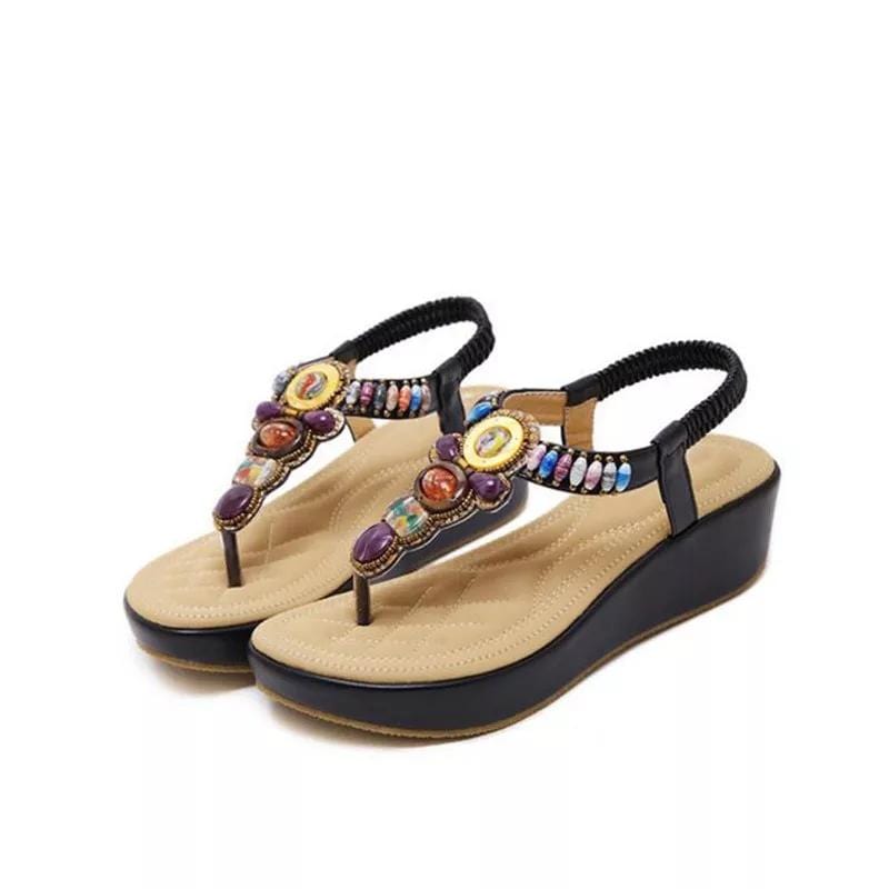 Eden Colorful Wedges Sandals