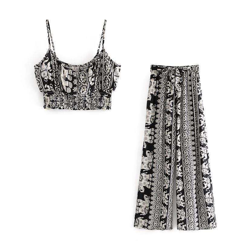 Ekaterina Black and White Boho Set