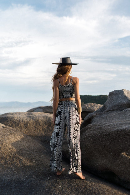 Ekaterina Black and White Boho Set