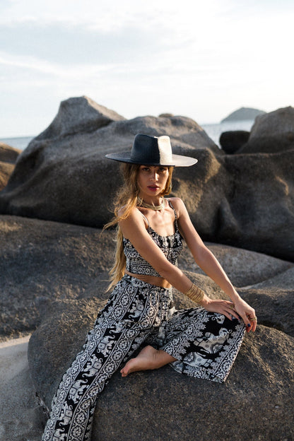 Ekaterina Black and White Boho Set