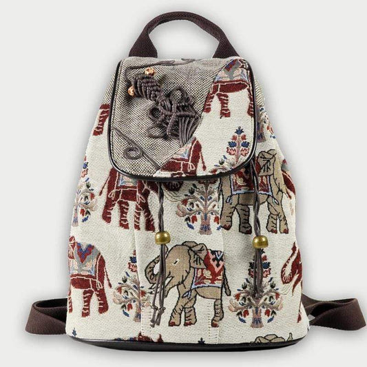 Elephant Canvas Backpack