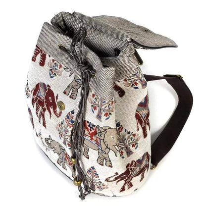 Elephant Canvas Backpack