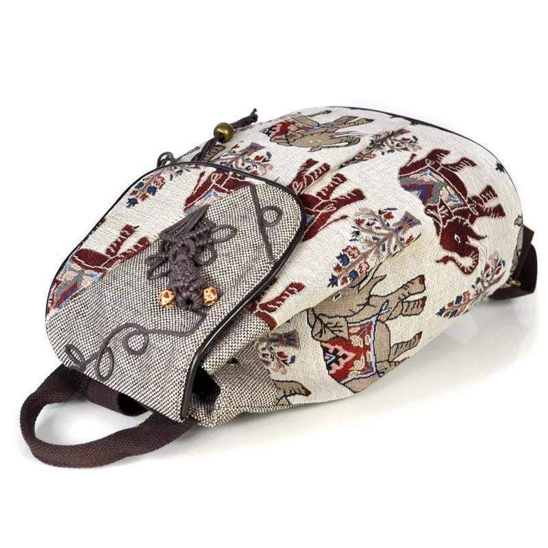 Elephant Canvas Backpack