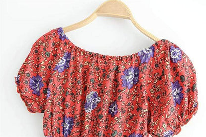 Elowen Boho Crop Blouse