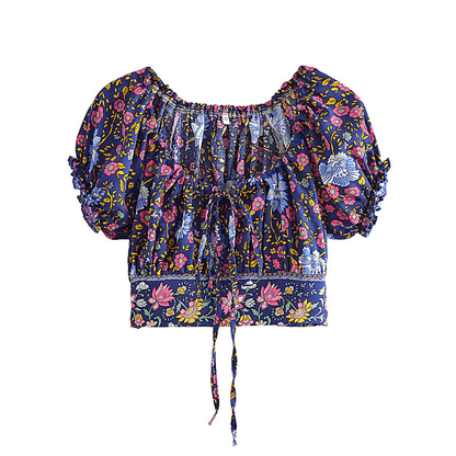 Elowen Boho Crop Blouse