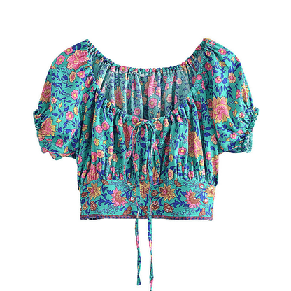 Elowen Boho Crop Blouse