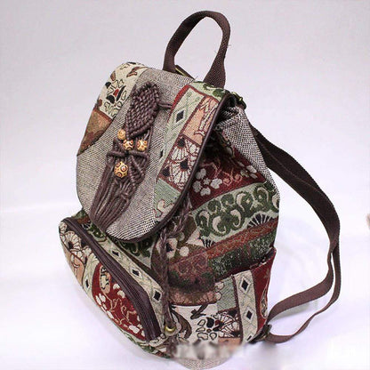 Embroidered Tribal Backpack