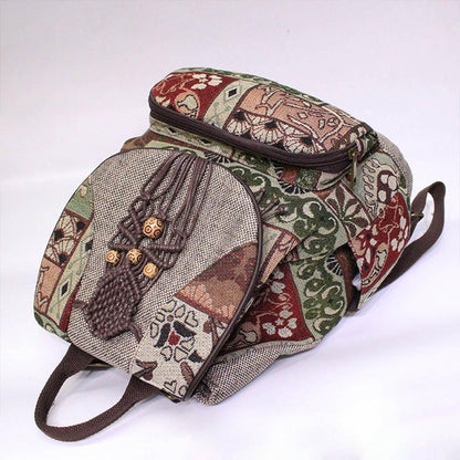 Embroidered Tribal Backpack