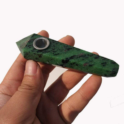 Epidote Crystal Pipe