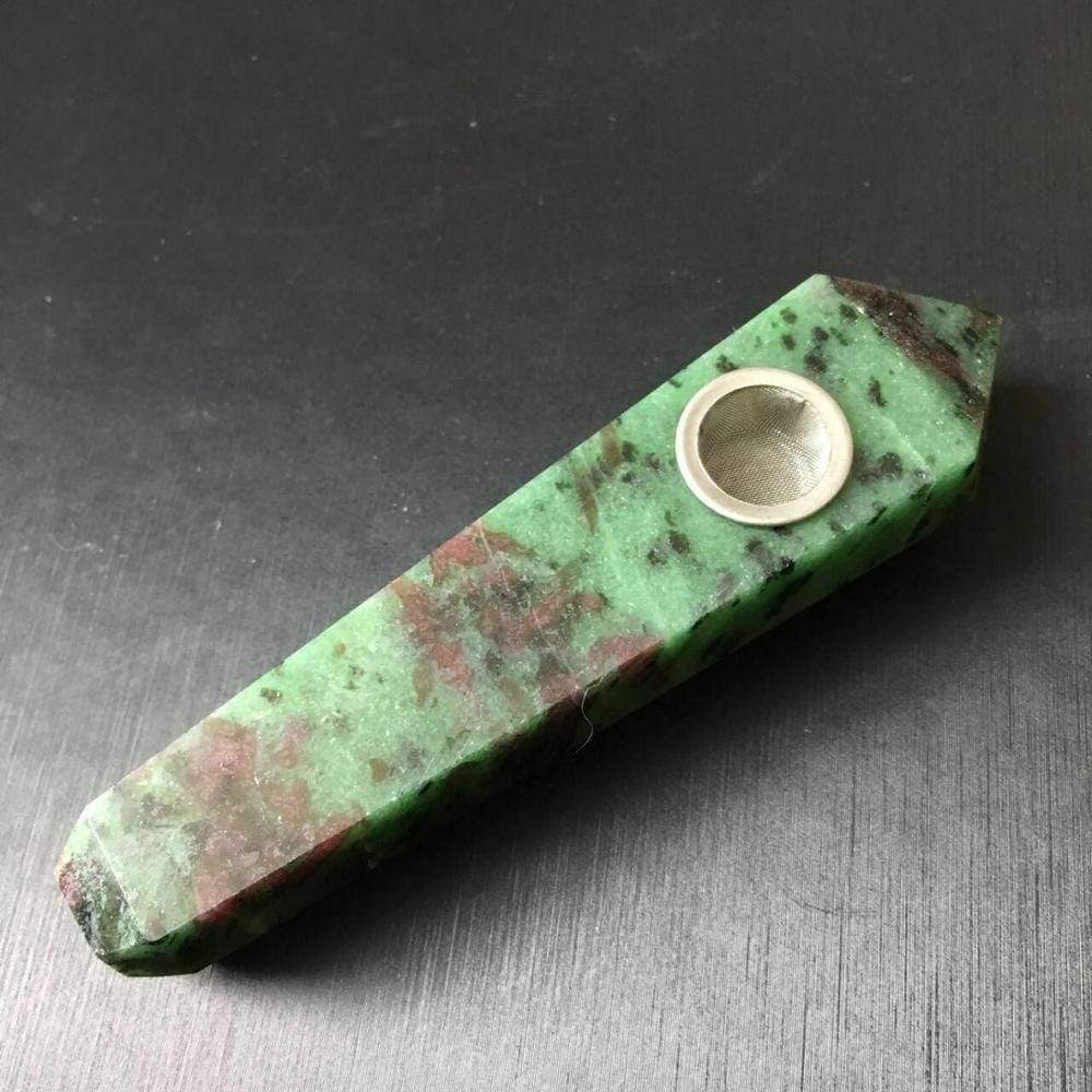 Epidote Crystal Pipe