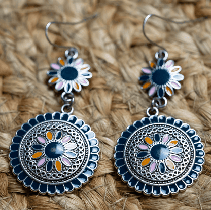 Flower Dangle Drop Earrings