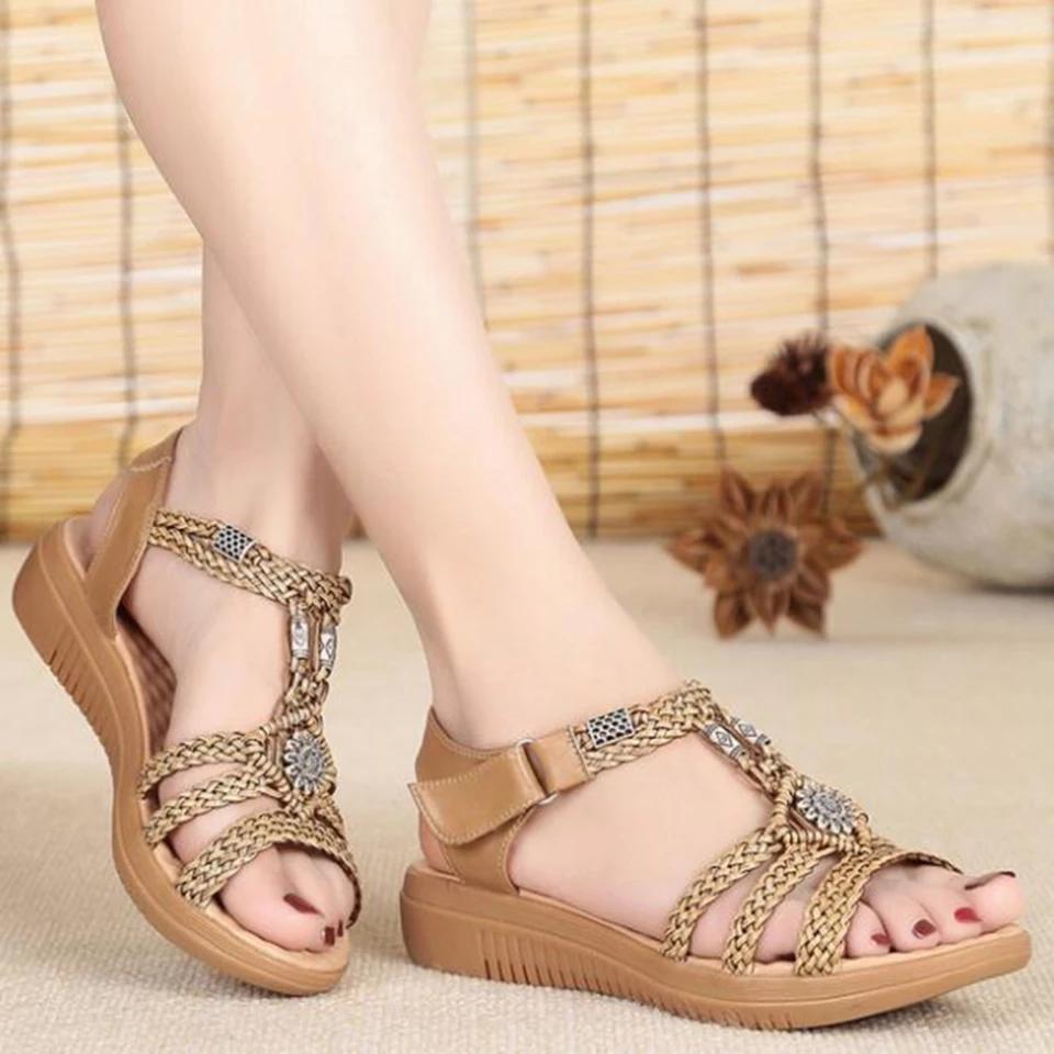 Ethnic Style Wedges Sandals